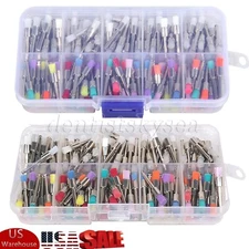 200 Pcs Dental White & Colorful Nylon Latch Flat Polishing Polisher Prophy Brush