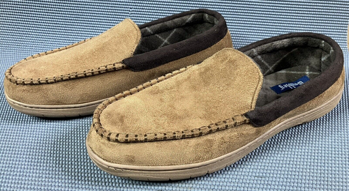 Wembley Men's Slip-On Indoor/Outdoor Sole Slippers Black Size XXL 13-14 NWOT