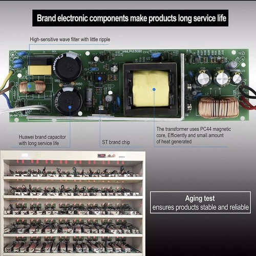 LED Driver 250W 12V, Waterproof IP67 LED Transformer,Led Power Supply 110V AC to - Picture 7 of 9