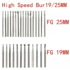 Dental Surgical Burs Carbide Bur Friction Grip FG Round For High Speed 19/25mm