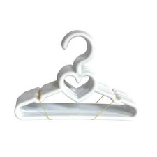 12- 5.5" White Heart Hangers for 14-18 Inch Fashion Girl Doll Clothes- Doll Clot