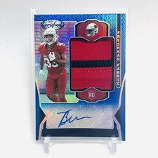2024 Certified Trey Benson RC Freshman Fabric Mirror Signatures Blue Auto 06/99