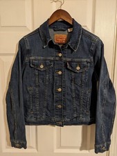 Levi's Womens Jean Denim Trucker Jacket Button Up Size Medium 29945 0014