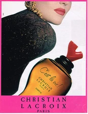 ADVERTISEMENT ADVERTISING 034 1993 CHRISTIAN LACROIX perfume "c'est la vie" 2