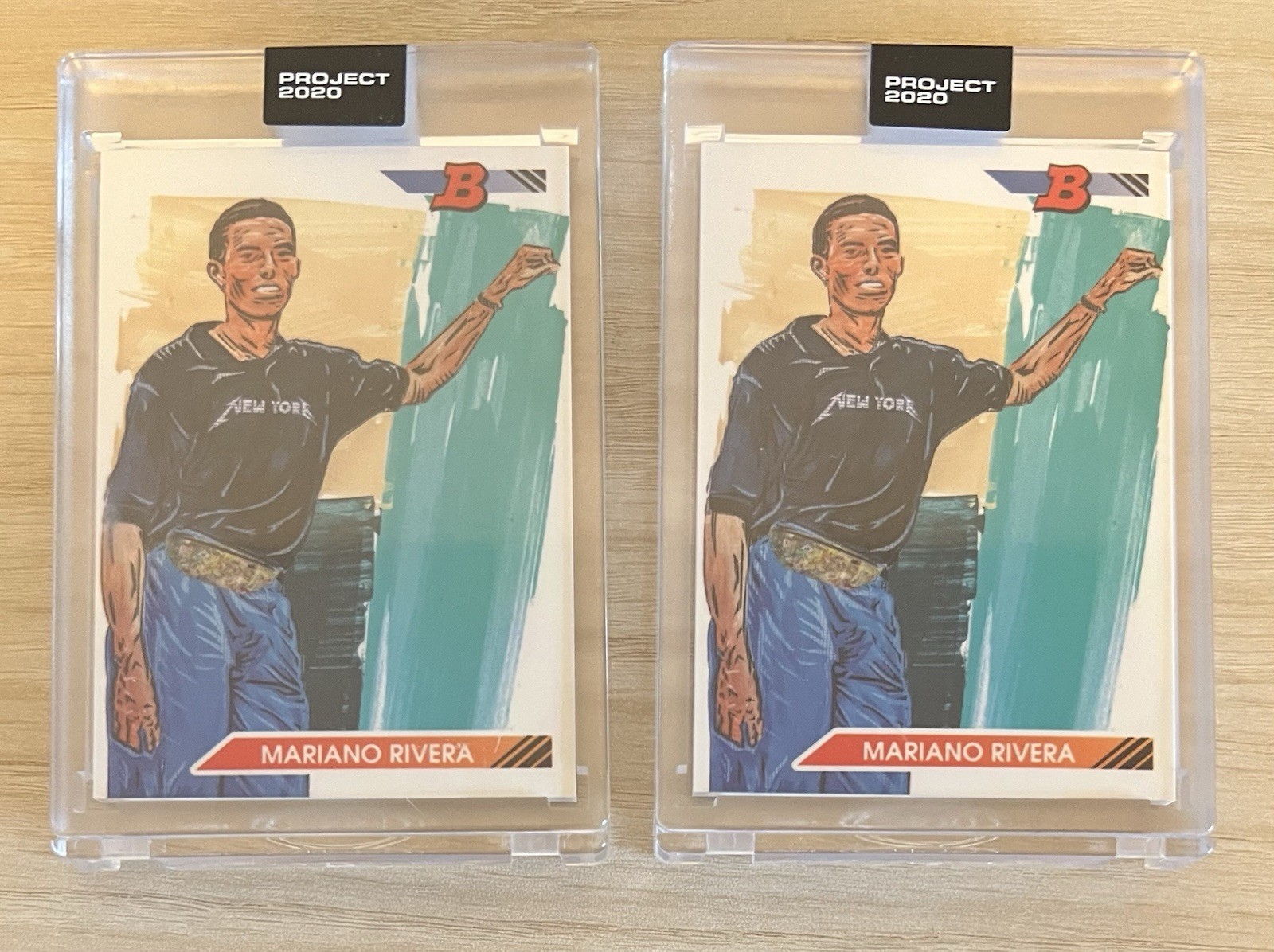 2 Mariano Rivera Topps PROJECT 2020 Card #117 1992 RC By Blake Jamieson /7460 NY