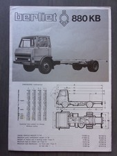 BERLIET 880 KB orig 1974 UK Mkt Sales Specifications Brochure