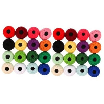 32 Rolls Cross Stitch Thread Sewing Machine Thread Kit Cross Stitching Crochet