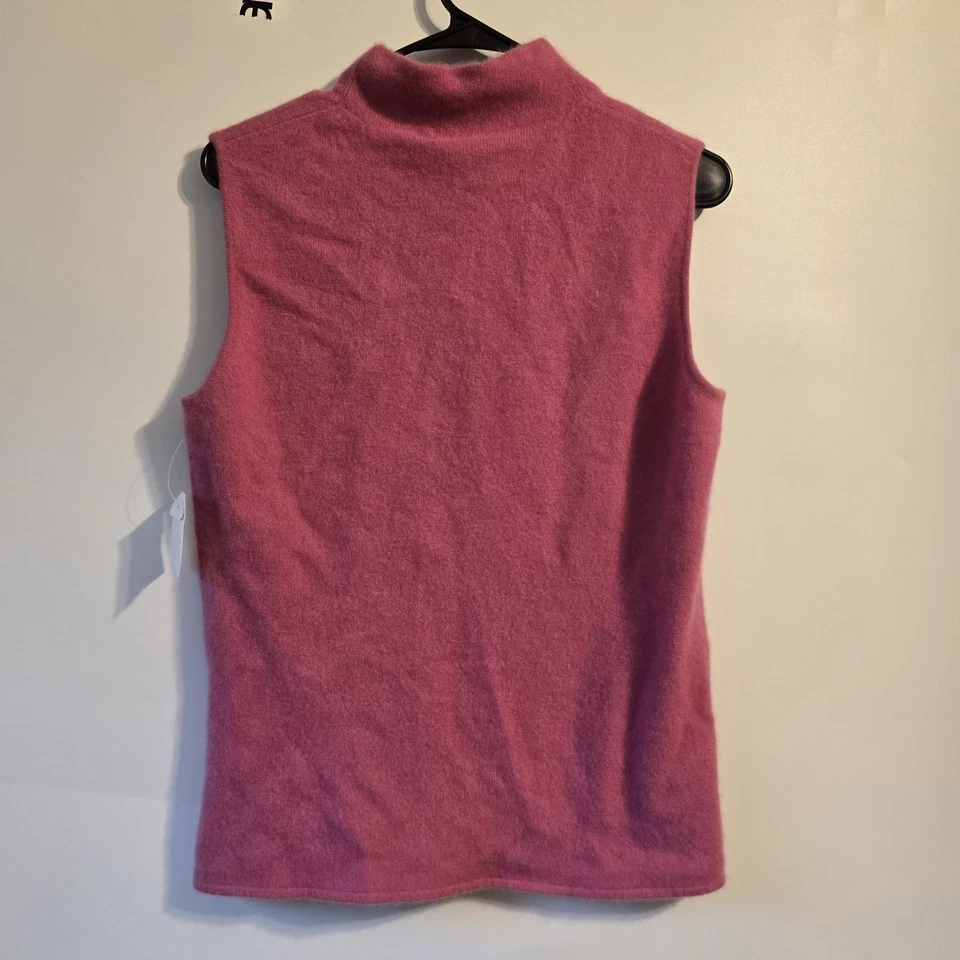Suéter Christopher Fischer Cashmere Tank Cuello Alto Rosa Talla XL Foto 2 de 4