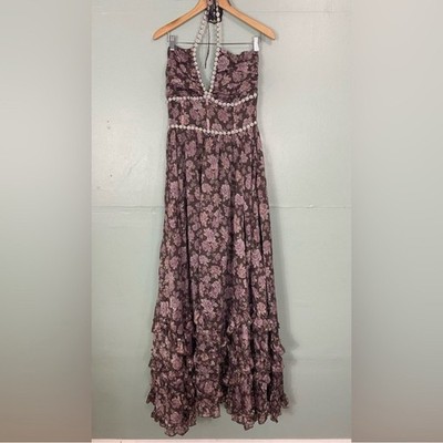 V Chapman Scarlette Dress In Chocolate Peony Floral Size 12 Purple Brown Ruffle | eBay V Chapman Scarlette Dress In Chocolate Peony Floral Size 12 Purple Brown Ruffle | eBay