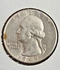 1949-P WASHINGTON QUARTER ALMOST UNCIRCULATED COIN!!