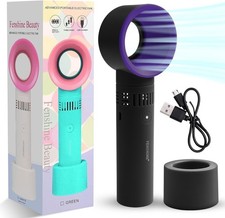 Portable USB Rechargeable Mini Fan Eyelash Fan Dryer Bladeless Handheld for E...