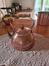 Kupferkanne mit Deckel, Vintage-Stil
