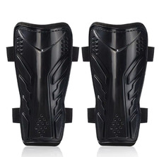 Soccer - Sports Shin Guards, Black, Adult Size