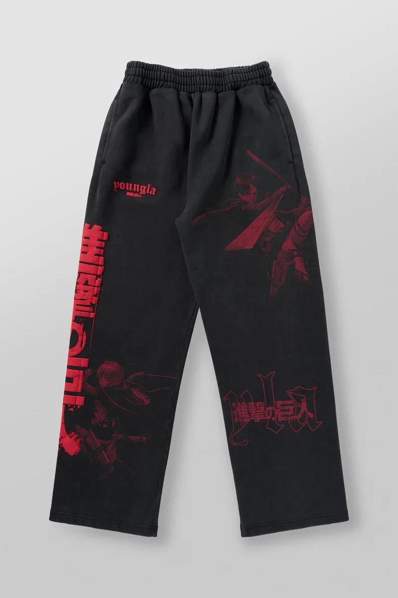 Youngla 2128 AOT© X YLA Baggy Joggers The Hunters Mens Size Large