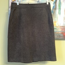 Giorgio Armani 10-12/46 Classic Dark Gray Knee Length Pencil Skirt EXCELLENT