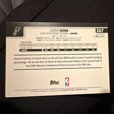 Topps 2025-26 Steve Kerr #267 San Antonio Spurs Basketball NBA