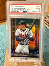 Freddie Freeman - 2011 Finest - Freshman - Orange Refractor - PSA 9 - Pop 3