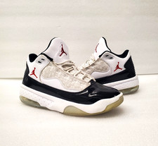 Jordan Max Aura 2 Big Kids White Black Gym Red Sneaker CN8094-102