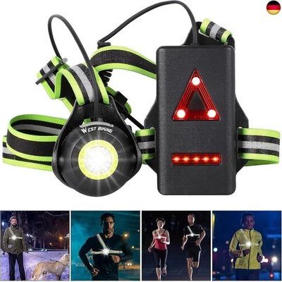 ICOCOPRO Lauflicht mit Reflektoren, 90 ° Verstellbares LED Brustlicht