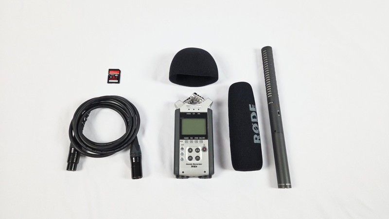 Rode NTG2 Shotgun Microphone & Zoom H4n Audio Recorder Bundle + Accessories