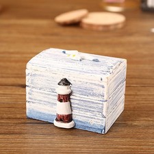 Mediterranean Wooden Storage Box Desktop Wooden Box Jewelry Sundries Case