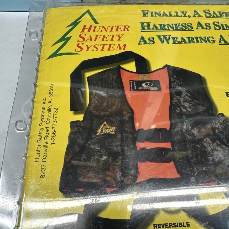 BRAND NEW Hunter Safety System Vest L/XL Camo Orange Mossy Oak Breakup Hunting - Image 2 of 4