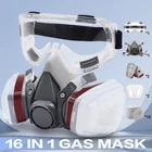 6200 Half Mask Respirator & Particulate Filter Reusable Goggles 16 in 1