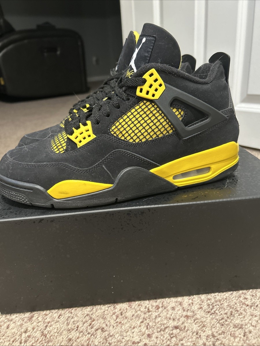 Air Jordan Thunder Men's Sneakers Black/Yellow, Size 10