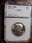 1967 SMS 40% Silver Kennedy Half Dollar - Graded by PCI - MS66 CAMEO
