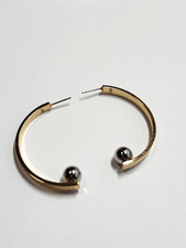 Jenny Bird Vela Earrings 14K Gold Dipped Brass And Rhodium Dipped Brass