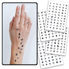 Stars Semi-Permanent Tattoos for Adult - 2 Weeks Long Last