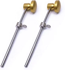 2 Pieces Bass Drum Pedal Beater Aluminum Alloy Hammer Head Percussion Instrument