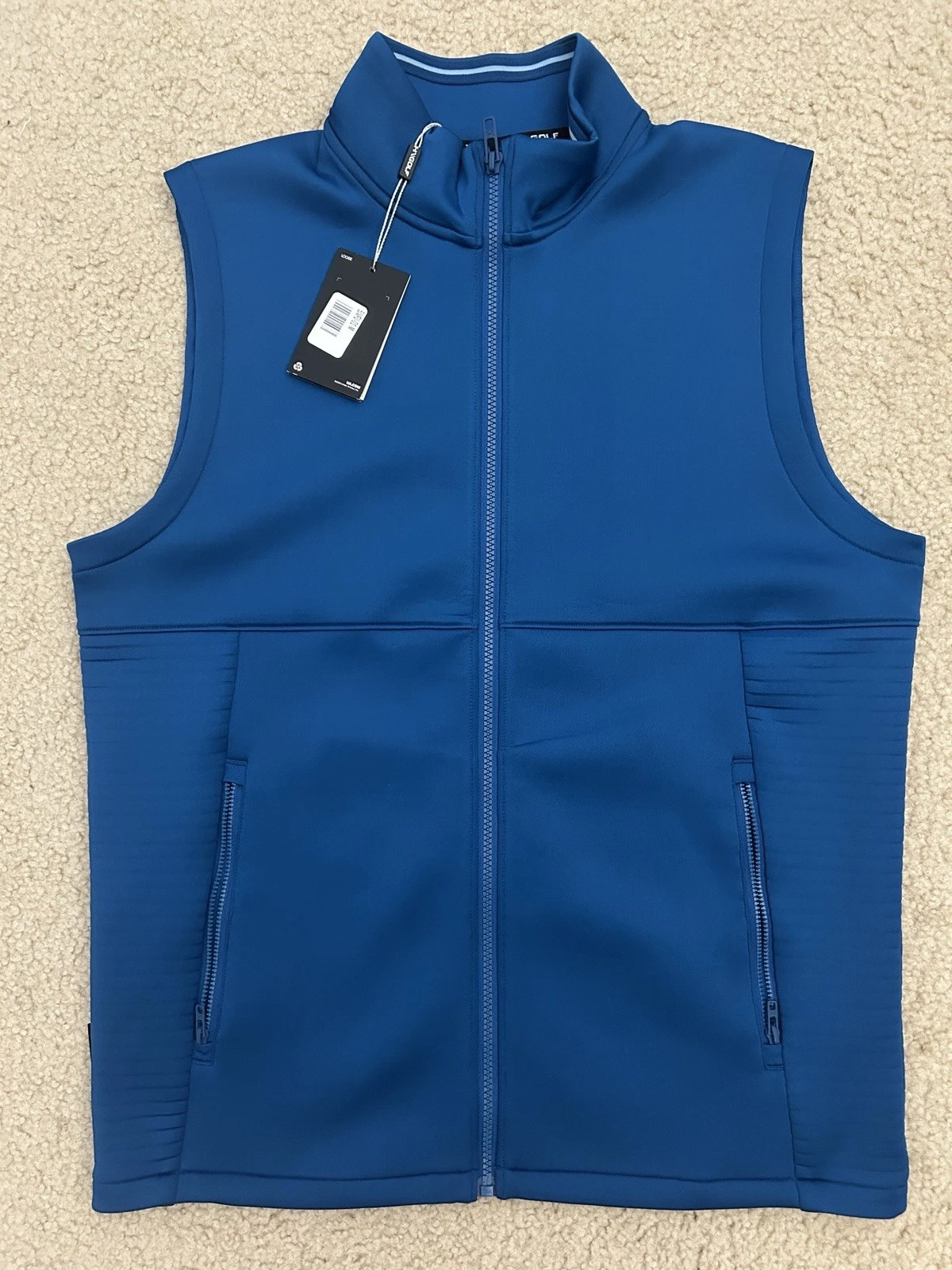 NWT Under Armour Storm Daytona Golf Vest Jacket Full Zip Blue Men's Medium 5JVFU