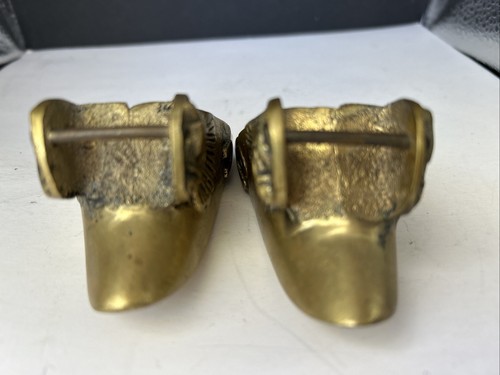 Vintage Pair Brass Spanish Colonial South American Stirrups Conquistador - Picture 6 of 7