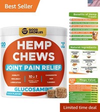 Glucosamine for Dogs Hip  Joint Supplement - Chondroitin, Omega-3, MSM - Joi...