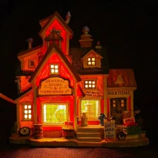 Lemax Harvest Crossing General Store & Hardware Co 2006 Lighted Building Works