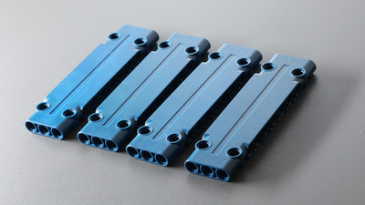 LEGO Technic: 4x Panel Plate 3 x 11, Dark Blue