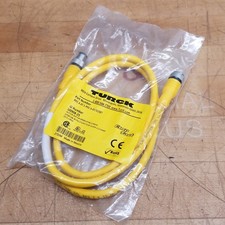 Turck RKC 4.4T-1-RSC 4.4T/S1587 Cordset M12 Female to Male 4 Pin, 1 Meter - NEW