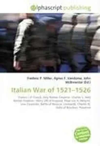 Italian War Of 1521-1526 Frederic P. Miller (U. A.) Taschenbuch Englisch 2026-image
