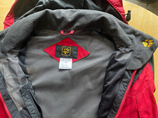 Jack Wolfskin Texapore Herren Outdoorjacke mit Kapuze Rot/Schwarz Gr. M