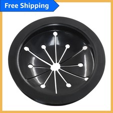 3 1/8 Inch Garbage Disposal Splash Guard:  Kitchen Sink Baffle, Black