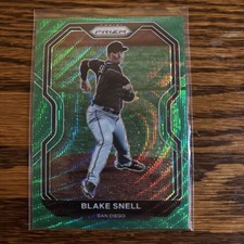 2021 Panini Prizm Blake Snell Green Wave Prizm #37