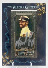 2025 Topps Allen & Ginter X  Black Framed Mini Wade Boggs Auto 01/25 Bookend Sox