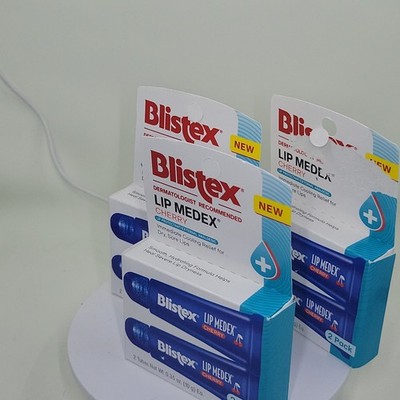 (6) BLISTEX Lip Medex CHERRY FLAVOR Cooling Relief, 2 In Each, Exp. 05/2026