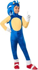 Sonic the Hedgehog Deluxe Kids Costume Size Large for Boys