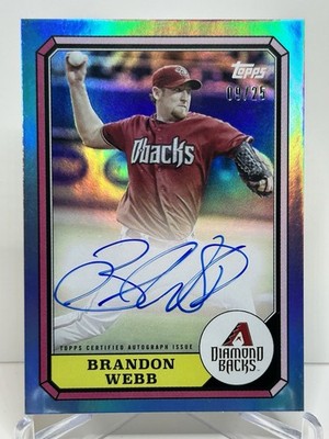 Brandon Webb - 2025 Topps Archives Boardwalk Foil(Auto) Diamondbacks /25