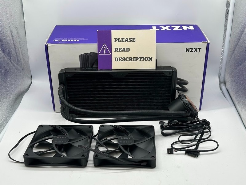 NZXT Kraken 280 - RL-KN280-B1-280mm AIO CPU Liquid Cooler - READ