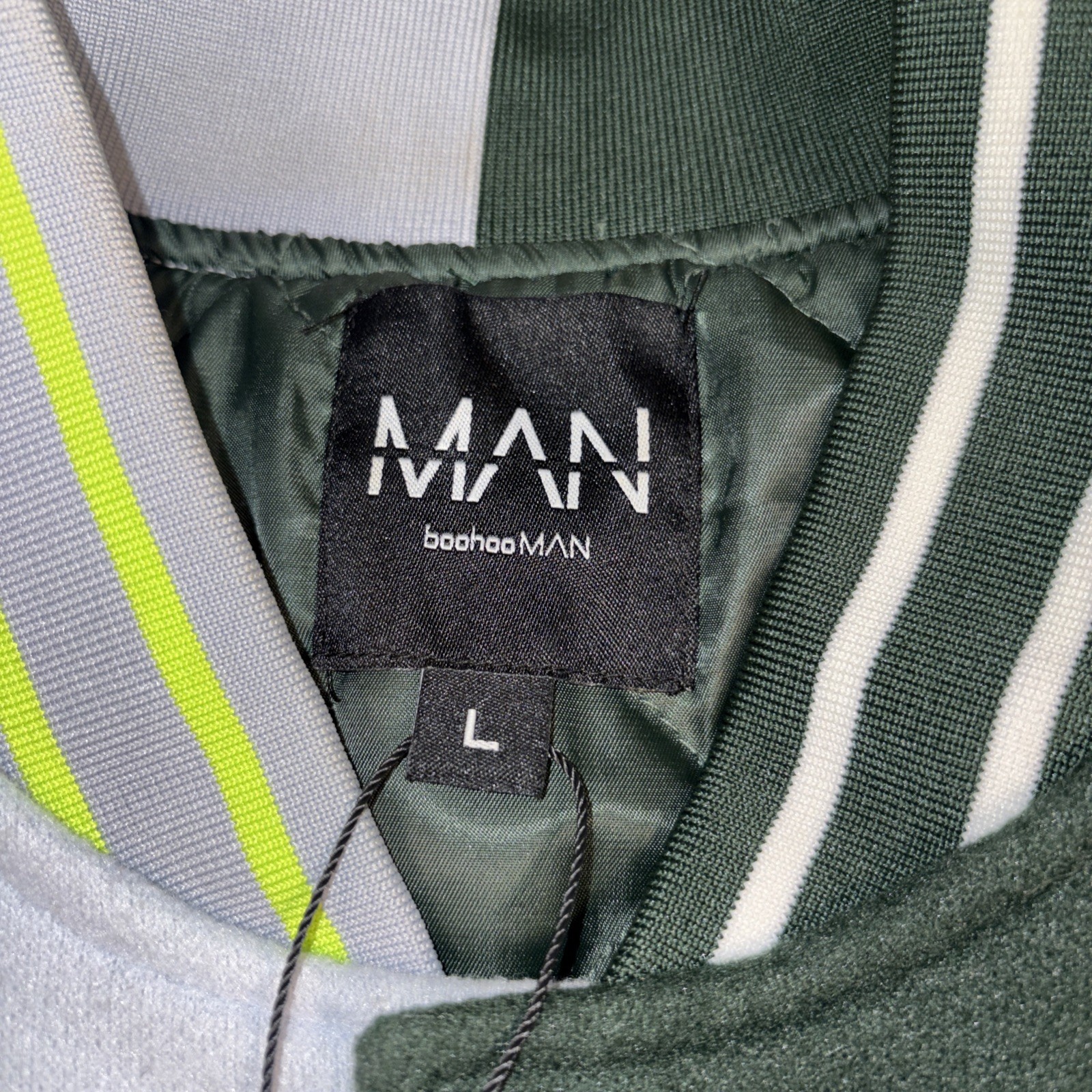 Boohooman Split Varsity Jacket Limited Edition Si… - image 4