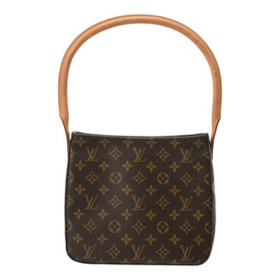 Louis Vuitton Monogram Looping MM Brown M51146 Canvas Shoulder Bag r0_ [SKU:24]