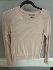 Banana Republic Women's Knit Cashmere Sweater Top XS, Cream